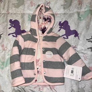 Burt’s Bees Baby girl reversible jacket - BRAND NEW